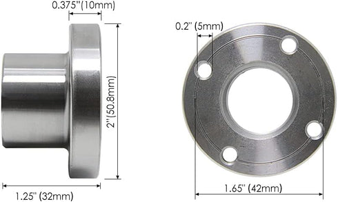 2" Wood Lathe Steel Faceplate Chucks, 1”-8TPI Thread Woodworking Accessories Tools...