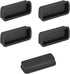 uxcell 5pcs DVI Video Silicone Port Anti Dust Protectors Cap Cover 23mmx8mm Black...