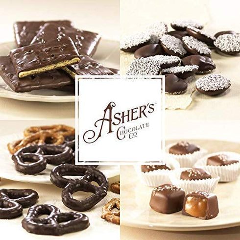 Asher's Chocolates Company, Chocolate Covered Graham Crackers, Made From the Finest Kosher Chocolate, Small Batches, Family Owned Since 1892 (7.15...