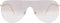 NYS Collection Flat Top Shield Metal Aviator Sunglasses for Men Women 100% UV400 Protection...