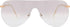 NYS Collection Flat Top Shield Metal Aviator Sunglasses for Men Women 100% UV400 Protection...