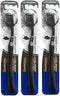 Cavity Defense Deep Clean + Whiter Teeth Toothbrush with Charcoal Extract Black Bristles and Tongue Cleaner, Medium Firmness, Individually Package...