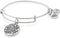 Alex and Ani Expandable Wire Bangle Bracelet for Women, Always in My Heart Charm, Rafaelian Silver Finish, 2 to 3.5 inches...