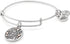 Alex and Ani Expandable Wire Bangle Bracelet for Women, Always in My Heart Charm, Rafaelian Silver Finish, 2 to 3.5 inches...