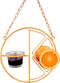 Oriole Bird Feeder, Hanging Metal Bird Feeder,Dtached Bowl Design,Orange Fruit Feeder,Great for Garden,Outdoor,Gift...