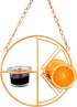 Oriole Bird Feeder, Hanging Metal Bird Feeder,Dtached Bowl Design,Orange Fruit Feeder,Great for Garden,Outdoor,Gift...