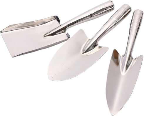 Stainless Gardening Shovel Set,Heavy Duty One-Piece Small Garden Trowel Hand Shovel Gardening Tools for Planting, Digging, Weeding, Moving and Smo...