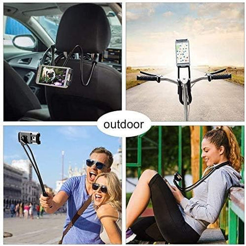 Cell Phone Neck Holder, Flexible Tablet Holder Stand Universal Phone Stand, Hanging Mobile Phone Stand Lazy Bracket, DIY Free Rotating Gooseneck M...