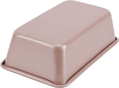 1Lb Bread Toast Baking Loaf Pan Truly Nonstick 9.57 x 5.7Inch (Inner Size 8.1x4.1) Double Thicker Color Evenly Easy Clean Dishwasher Safe Nontoxic...