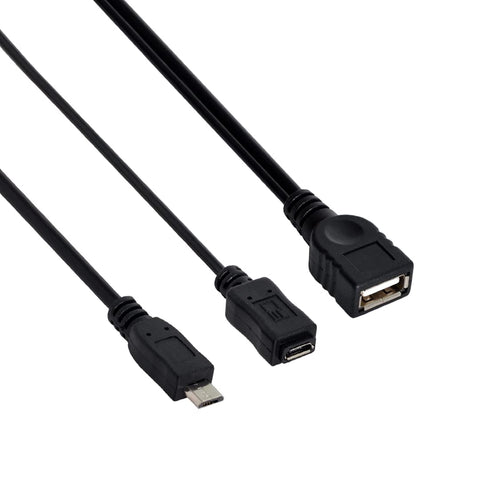 chenyang Micro USB Male to USB 2.0 Female OTG Cable with Micro USB Auxiliary Power Supply(can only Charge External Devices)...