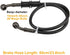 Mtsooning Motorcycle Brake Hydraulic Line, 60cm/23.6inch Braided Clutch Oil Pipe, Stainless Brake Hose Replacement for ATV Motorbike Pit Dirt Bike...
