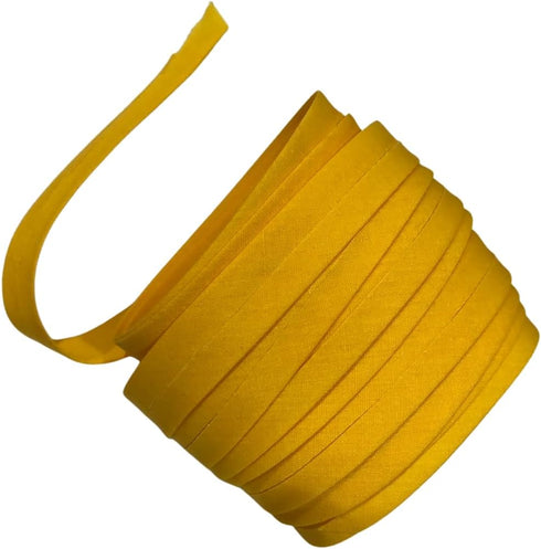 Single Fold Bias Tape 1/2" x 5 Yards Polyester Fabric Quilt Binding Ribbon for Binding,Sewing, Quilting, Piping, Seaming, Hemming, DIY Craft Repai...