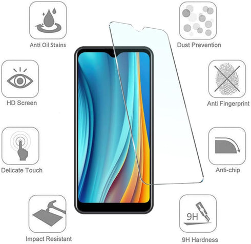 3 Pack HMD Vibe Screen Protector Compatible with HMD Vibe TA-1590 6.56" Tempered Glass Screen Protector HMD Vibe Glass Protector 9H Hardness HD Cl...