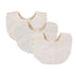 GZMM Baby Bib For Girls,Reversible Waterproof Handmade Natural Cotton Baby Drool Bib 0-12 months 2 Pack (off-white color A, 0-12 months)...