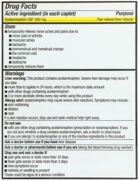 Rite Aid Acetaminophen 650mg Arthritis Extended Release Caplets - 225 Count...