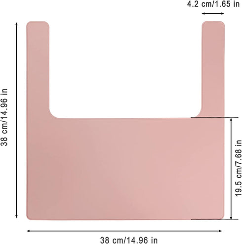 High Chair Placemat, Durable High Chair Placemat Silicone, Clean and Hygienic, Suitable for IKEA Antilop Highchai, for Toddlers and Babies (Pink)...