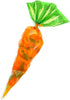 50pcs Carrot Shaped Candy Bags Creative Cone Cellophane Bags Easter Triangle Gift Bags with Twist Ties Translucent Gift Storage Packaging Bag for ...