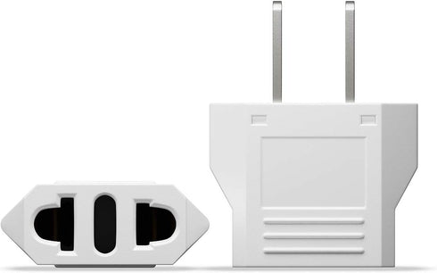 European to US Plug Adapter, Unidapt EU to US Plug Adapter, Europe to USA Plug Adaptor, 220V to 110V Plug Pin Converter, Travel Adapters European ...