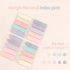 900 Sheets Transparent Sticky Notes, 3.74 x 2.75 in Waterproof Translucent Sticky Notes Pad Colorful See Through Memo Message Reminder with Self A...