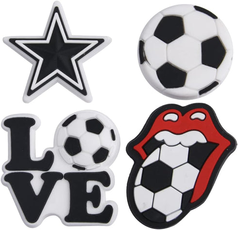 Lot of 30,50,100 pcs Random Sports Ball Shoe Charms Kids Boys Girls Shoe Decoration for Party Gifts...