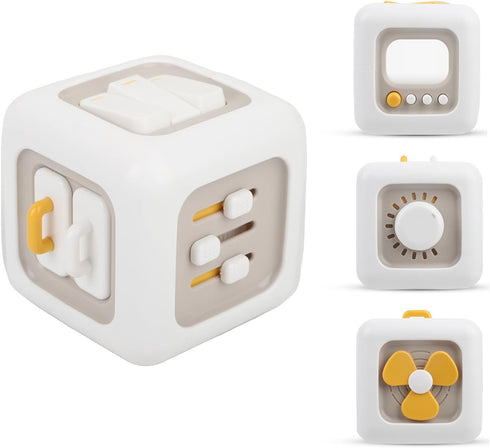 Montessori Busy Cube for Toddlers 1-3,Car Travel Toys Busy Board Activity Cube,Learning Stocking Stuffers Educational Birthday Gifts Sensory Baby ...