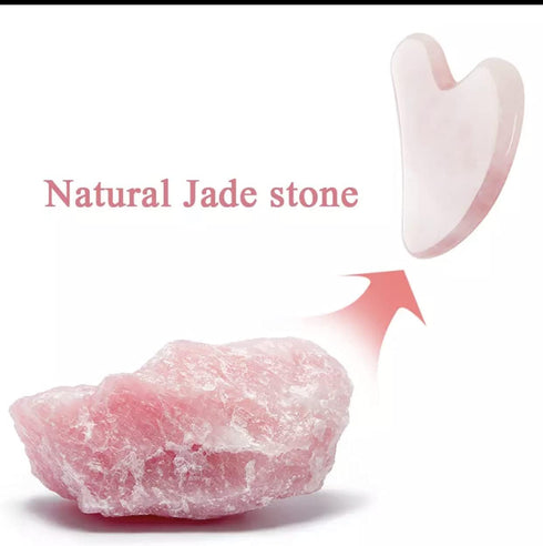 Face Roller Skin Care - Jade Roller Gua Sha Set, Rose Quartz Face Roller | Ultimate Facial Skin Care Products & Beauty Products Tools | Jade Facia...