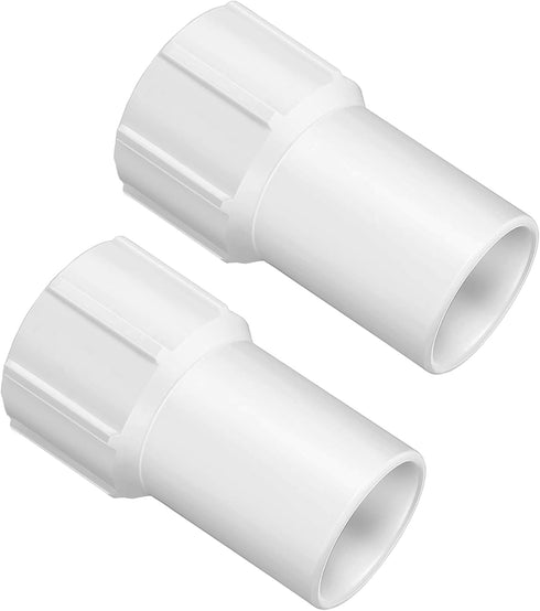 TonGass (2-Pack) 1-1/2" Pool Hose Cuff - Threaded Hose Cuff for Spiral Wound Swimming Pool Vacuum Hose - Connects the Vacuum Head to the Vacuum Sk...
