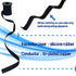 28 Gauge 6Pin Silicone Ribbon Cable, 28 AWG Flat Flexible Cable Electrical Wire, 25Ft/7.5m Length Stranded Tinned Copper Wire, Silicone Insulation...
