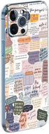 Phone Case Bible Verses Compatible with iPhone 15 Jesus Quotes Christian for Christians Collage Pattern Side Striped Soft Phone Shockproof Cover...