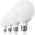 4 Pack Warm White LED Globe Light Bulbs for Bathroom, 120V 60 Watt Eqv., E26 Medium Base, Not Dimmable Vanity Light Bulbs Round, 2700K G25 LED Bul...