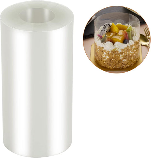 Cake Collars 4 x 394inch (5.9 mil thick) Transparent Acetate Sheets Rolls for Baking Surrounding Edge Decorating...