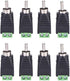 RCA Phono Male Plug to AV Screw Terminal Adapter, Solderless Audio/Video Connector for CCTV, Speaker Wire, and DC Cameras (8 PCS)...