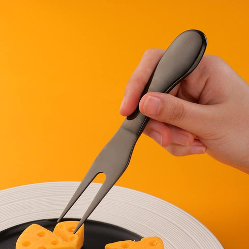 4 Pieces Cheese Knives Set, Premium Stainless Steel Cheese Slicer Cheese Cutter Perfect for Parties Wedding Christmas Birthday - Matte Black...