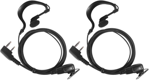 Kenwood Walkie Talkie Earpiece Headset for Baofeng uv-5r uv-9r bf-888s bf-f8hp tk-2202 tk-2402 tk-3402 nx-200 nx-320 Icom Retevis Radio with PU G ...