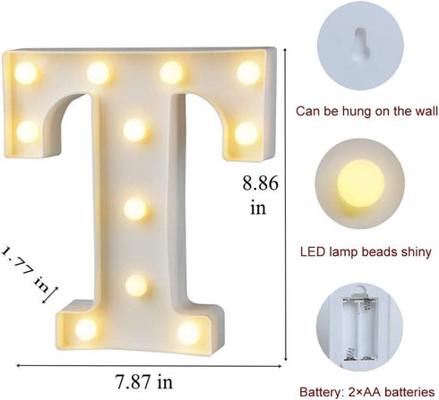 MUMUXI Marquee Light Up Letters | Large Light Up Numbers | Battery Powered and Bright with Every Letter of The Alphabet | for Wedding, Birthday, P...