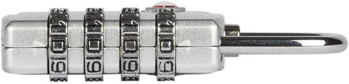 3 Pack TSA Luggage Locks with 4 Digit Combination – Heavy Duty Set Your Own Padlocks for Travel, Baggage, Suitcases & Backpacks - Silver...