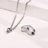 VNOX Heart Urn Necklace for Ashes - Memorial Cremation Jewelry for Ashes,Forever in My Heart Urn Locket for Ashes Stainless Steel Urns Pendant Kee...