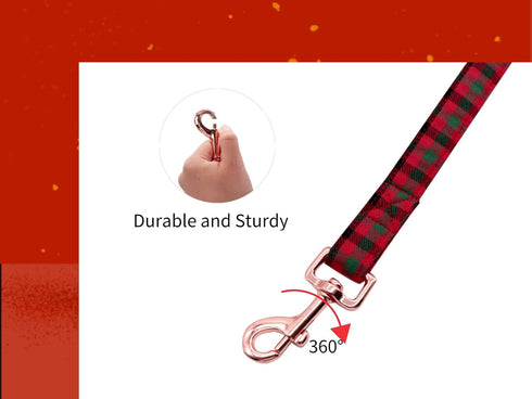 Unique style paws Strong Christmas Dog Leash, Puppy Leashes, Durable Dog Leashes with Welded D-Ring Comfortable Handle for Small Dogs...