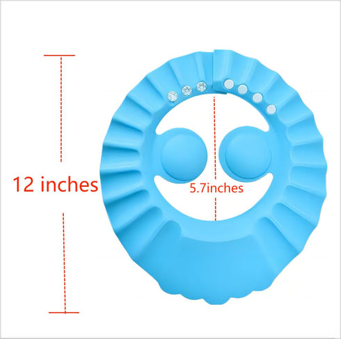 2pcs with Earshield Safe Shampoo Shower Bathing Protection Bath Cap Soft Adjustable Visor Hat for Toddler, Baby, Kids, Children …...