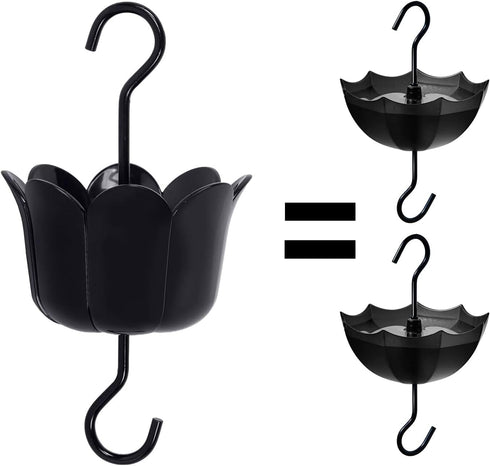 Ant Moat Hook for Hummingbird Feeders|Extra Large Capacity Ant_ Trap for Outdoor Yard Hanging Feeders, Flower Shape Hummingbird Feeder Insect_Guar...