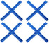 4Set T-Track Intersection kit Blue for Woodworking, Universal Aluminum T Tracks Tool Accessories...