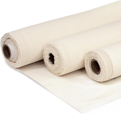 | Canvas Fabric | Cotton Duck | Heavy | Natural 10oz | 62'' Wide | Arts & Crafts, Backings, Covers, Placemats (1 Yard)...