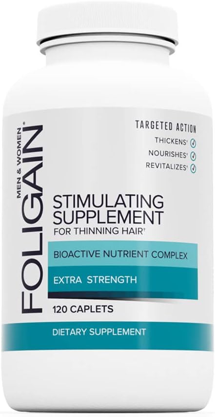 Foligain Stimulating Supplement For Thinning Hair, Hair Growth Supplement, 120 Count...