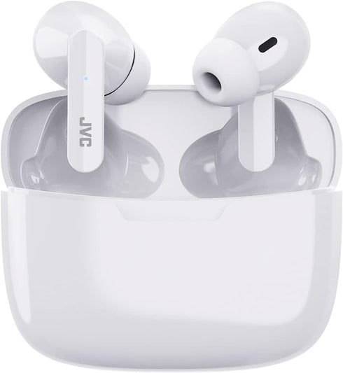 JVC HAD5TW Ultra-Compact IE Bluetooth Earbuds, True Wireless with Charging Case (Coconut White)...
