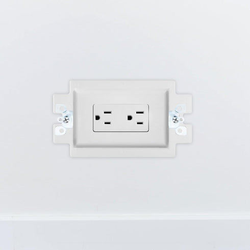 5PCS BE1-2 Electrical Outlet Box Extenders, 1 Gang Electric Box Extender with 10PCS Screws, Power Outlet Accessories (White)...