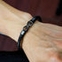 LIU JUN To My Man Bracelet For Men, Infinity Leather Braided Husband Birthday Inspirational Gifts From Wife I Love You Forever And Always Handmade...