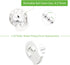Rollerhouses Roller Shade Brackets with Mechanism Roller Shade Clutch+Skyline Mounting Brackets + End Plug for 1 1/4" Tube, White...