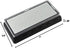 Double-sided Diamond Sharpening Stone,YCAMMIN Knife Sharpener Stone diamond sharpener Honeycomb Surface Plate with Non-slip Base for Scissors Kniv...