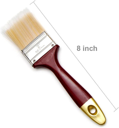 2 inch, 1.5 inch, 1 inch Paint Brushes Designed Latex or Oil Based Paints for Indoor or Outdoor with Comport Handle (3 Pack)...