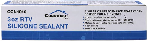 100% RTV Clear Silicone Sealant 3oz Tube...